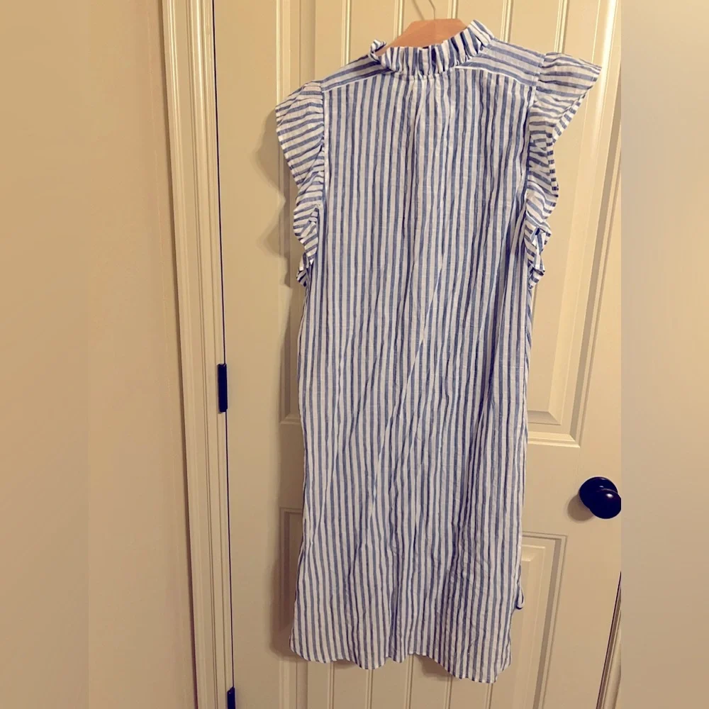 Anthropologie Maeve Striped Ruffle Tunic size M - Picture 6 of 7